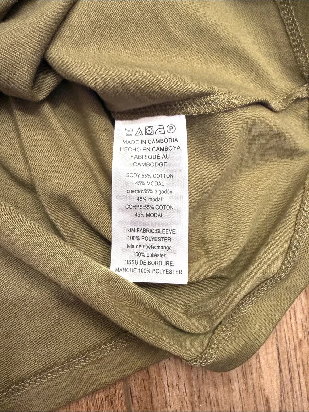Michael Kors Olive Green Puff-Sleeve Tee